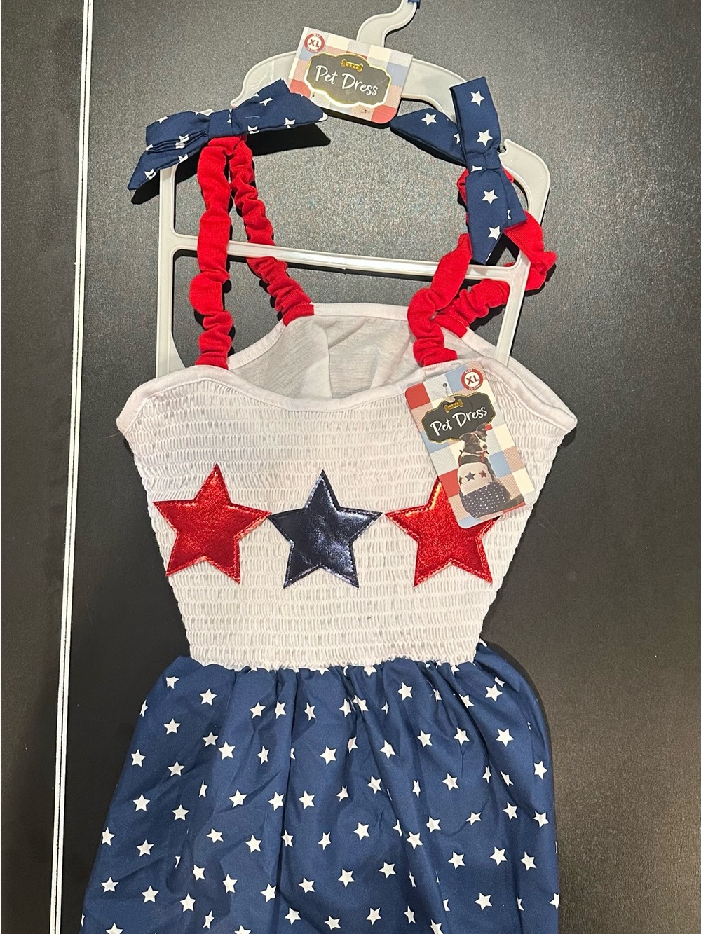 Pet dress - XL dog patriotic dress